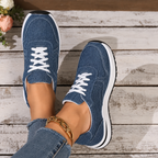 Women's Canvas Lace-Up Barefoot Shoes
