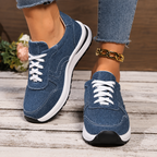 Women's Canvas Lace-Up Barefoot Shoes