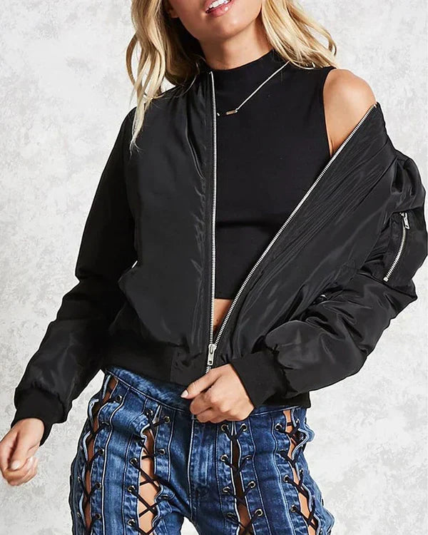 Stilvolle Klassische Bomberjacke Mit Taschen - Perfekt Für Jede Gelegenheit