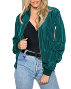 Stilvolle Klassische Bomberjacke Mit Taschen - Perfekt Für Jede Gelegenheit