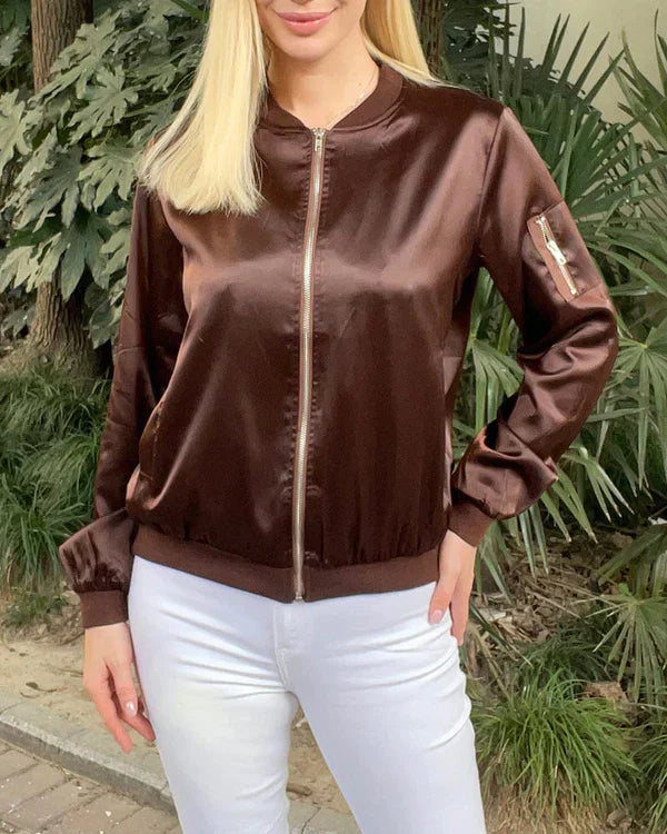 Stilvolle Klassische Bomberjacke Mit Taschen - Perfekt Für Jede Gelegenheit