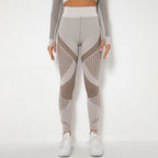 Legging Sculptant Taille Haute en Maille Sans Coutures
