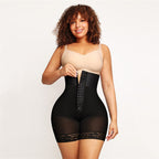 Hook-Closure Waist Shaping Shorts