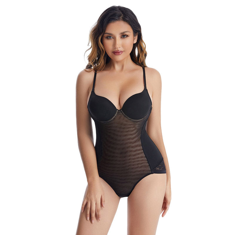 Bodysuit mit offener Rückseite aus Spitze