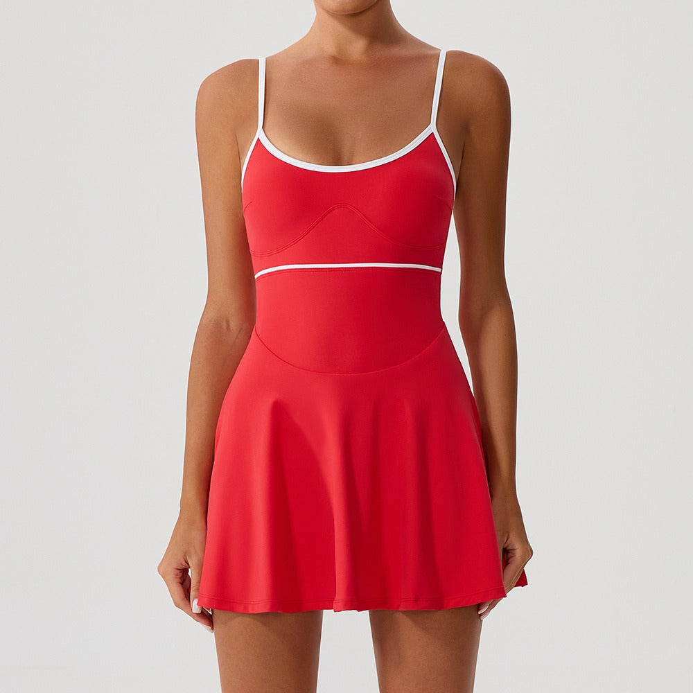Robe galbante athlétique évasée