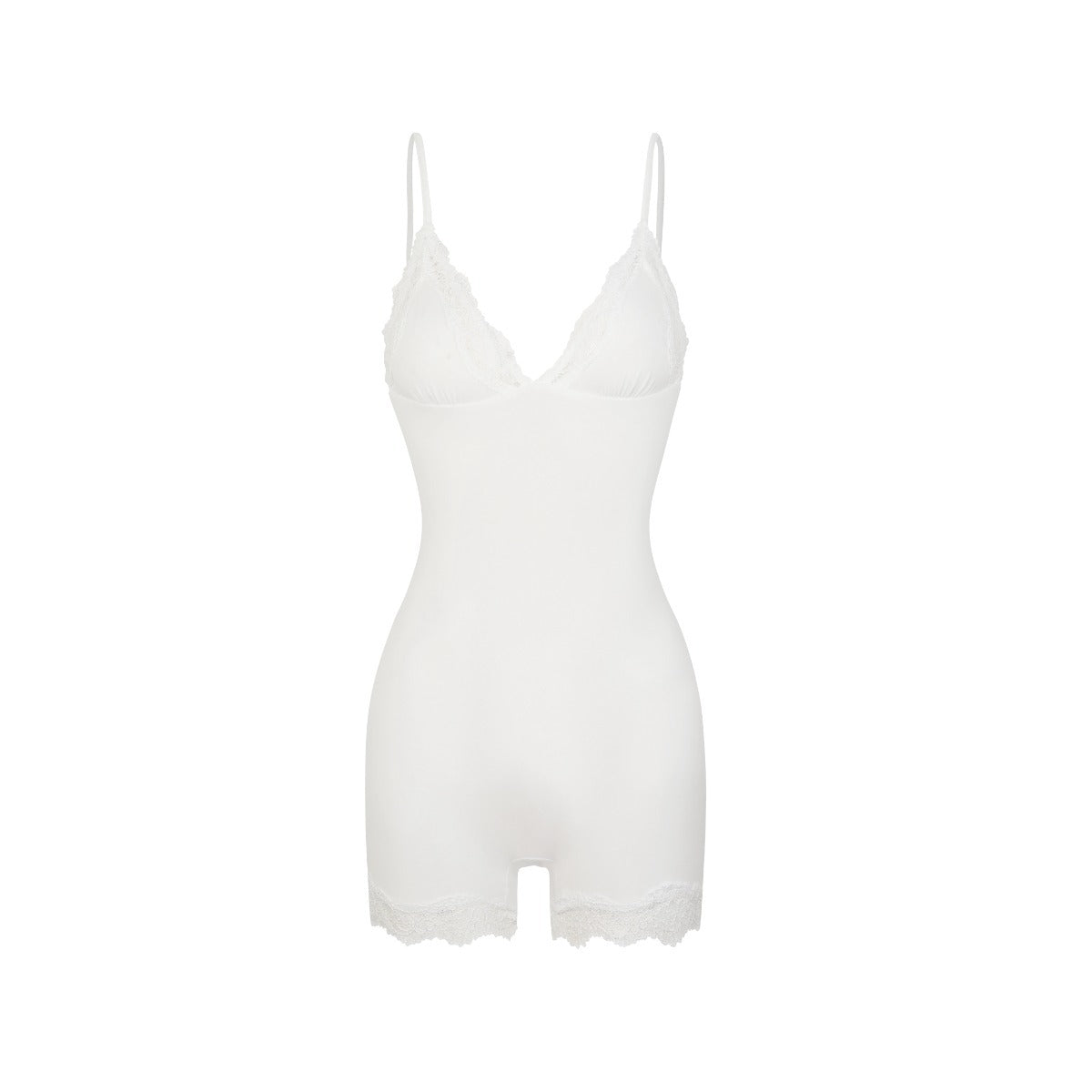 Spitzenbesetzter formender Bodysuit