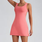 Sleeveless Athletic Shaping Mini Dress