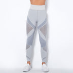 Legging Sculptant Taille Haute en Maille Sans Coutures