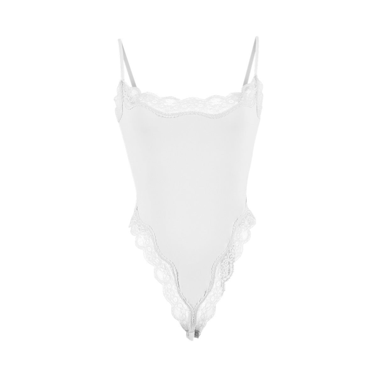 Spitzenbesetzter Cami-Bodysuit