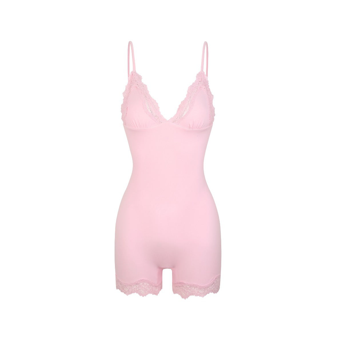 Spitzenbesetzter formender Bodysuit