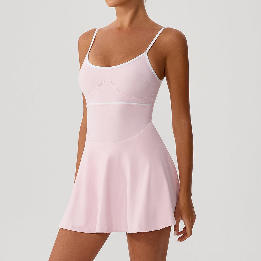 Robe galbante athlétique évasée