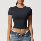 Crop top de sport sculptant seconde peau