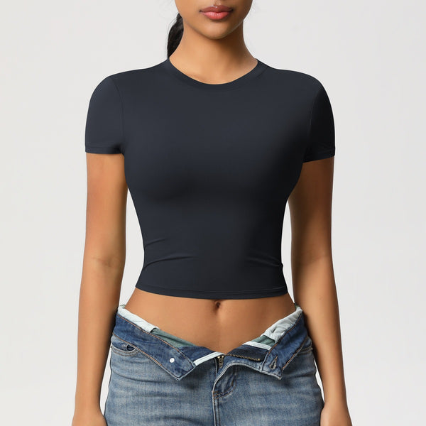 Crop top de sport sculptant seconde peau