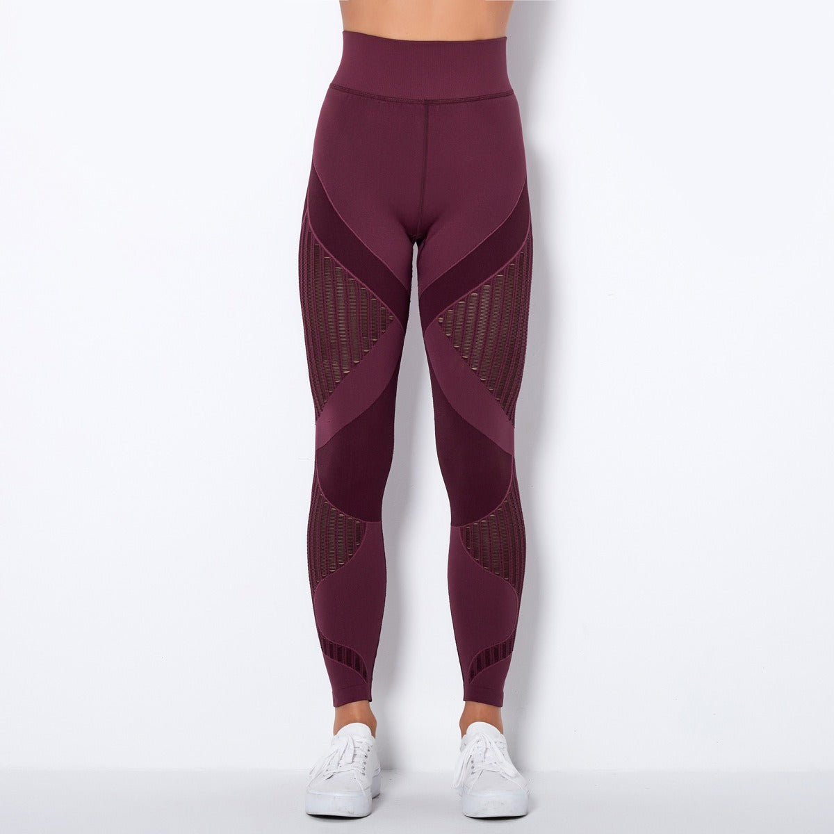 Naadloze Mesh Sculpting Legging met Hoge Taille