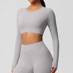 SculptFit Langarm Shaping Crop Top