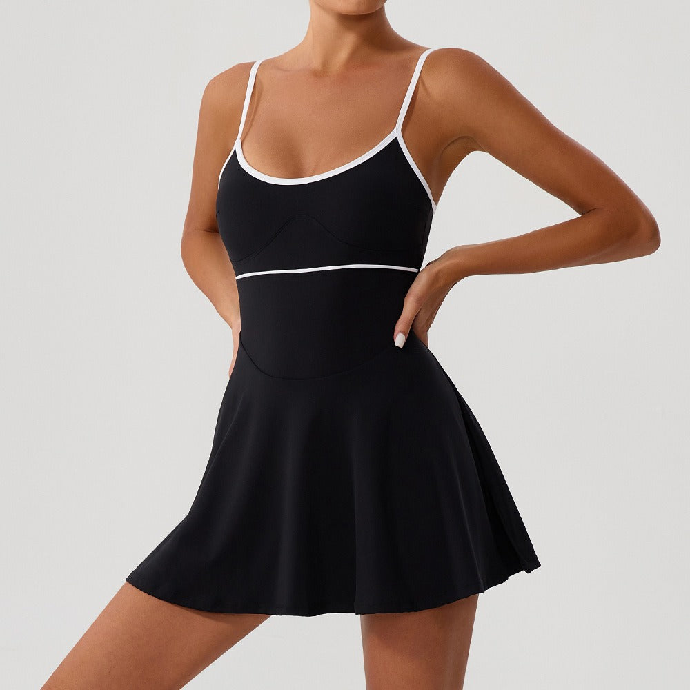 Robe galbante athlétique évasée