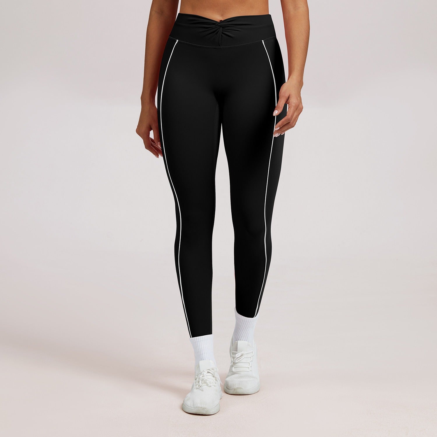High-Waist Shaping Legging met Contrasterende Lijn