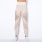 Legging Sculptant Taille Haute en Maille Sans Coutures