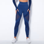 Legging Sculptant Taille Haute en Maille Sans Coutures