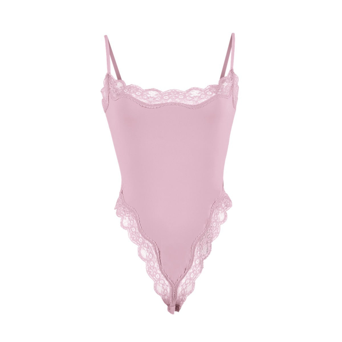 Spitzenbesetzter Cami-Bodysuit