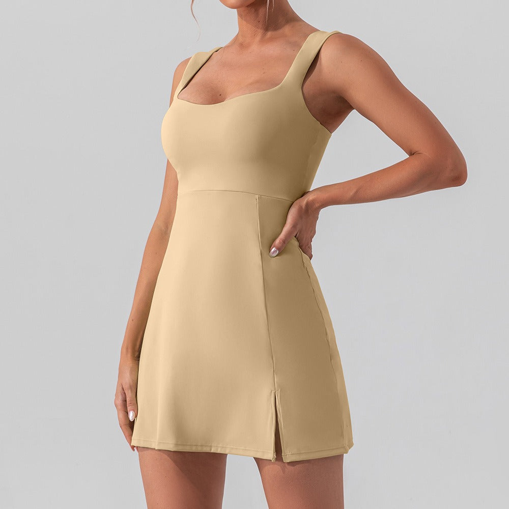Sleeveless Athletic Shaping Mini Dress