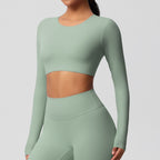 SculptFit Langarm Shaping Crop Top