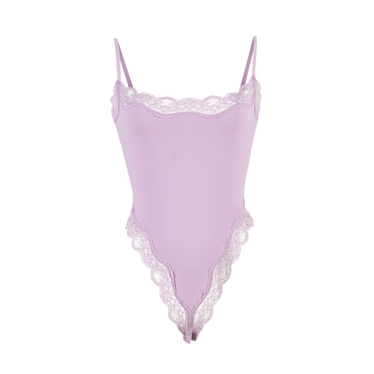 Spitzenbesetzter Cami-Bodysuit