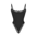 Spitzenbesetzter Cami-Bodysuit