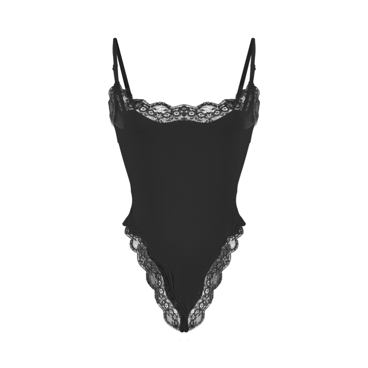 Spitzenbesetzter Cami-Bodysuit