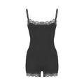 Spitzenbesetzte formende Bodysuit-Shorts