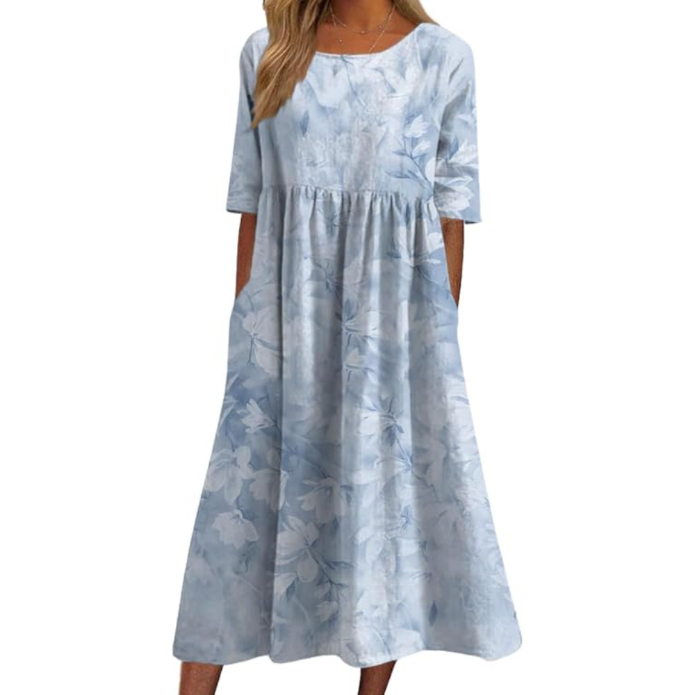 Floral Midi Summer Dress – Lightweight Day To Night for Women
