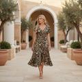 Midi Wrap Summer Dress – Lightweight for Women