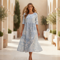 Floral Midi Summer Dress – Lightweight Day To Night for Women