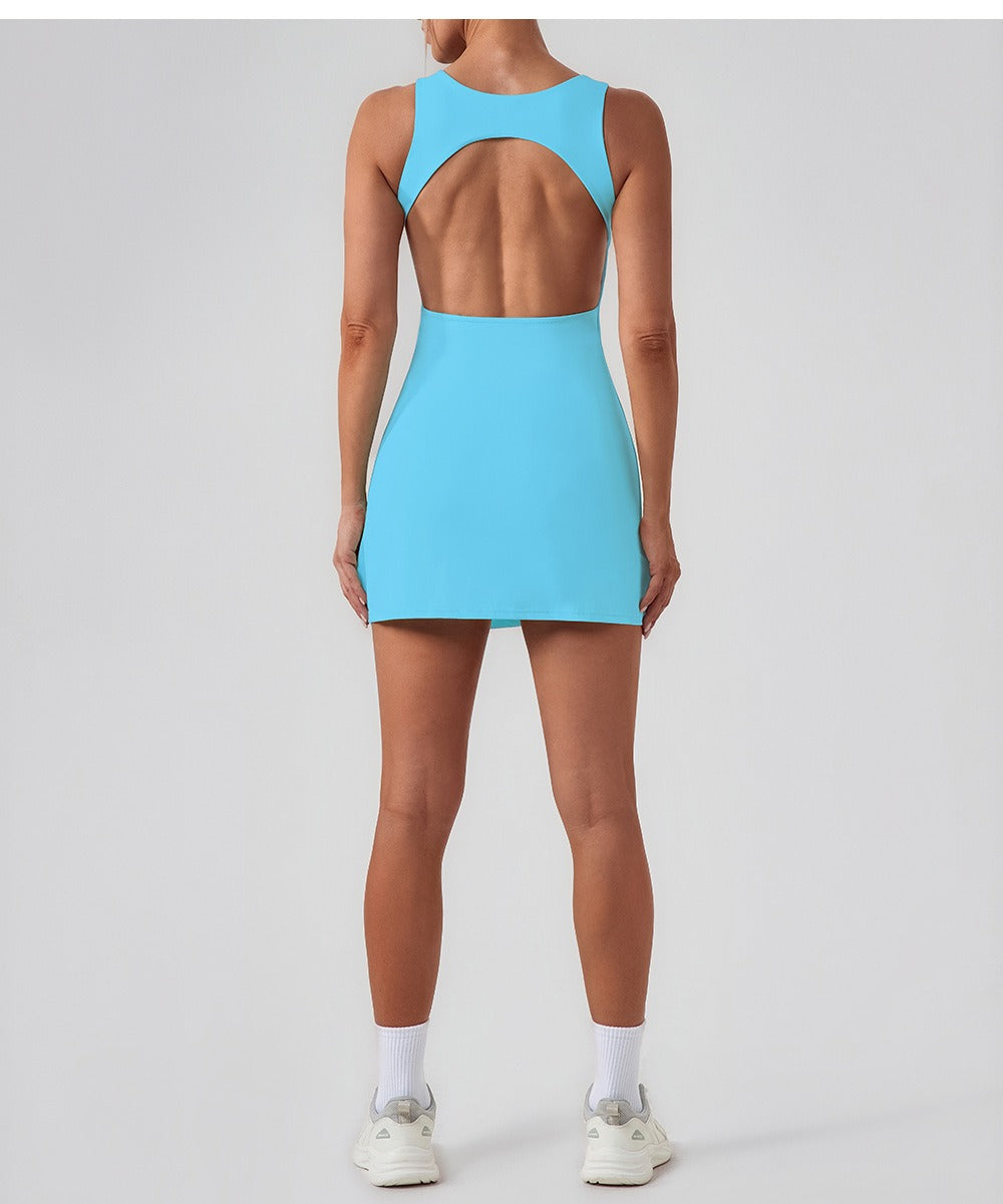 Sleeveless Athletic Shaping Mini Dress