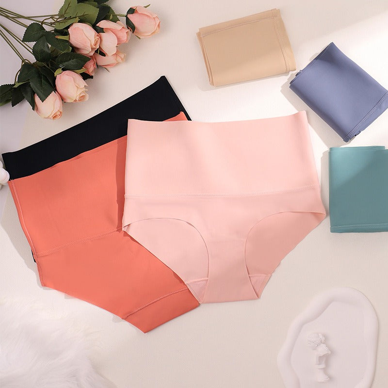 High Waist Seamless Colorblock Shaping Thong