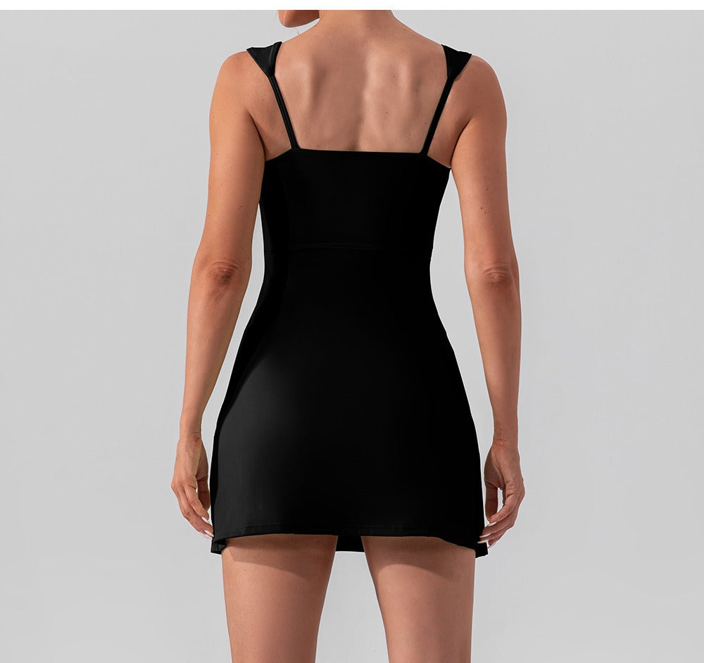 Sleeveless Athletic Shaping Mini Dress