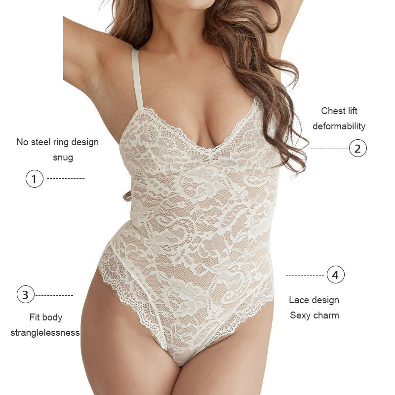 Body gainant tout en dentelle
