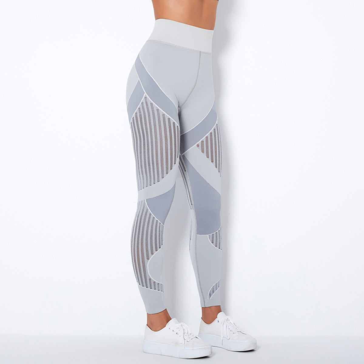 Legging Sculptant Taille Haute en Maille Sans Coutures