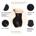 Hook-Closure Waist Shaping Shorts