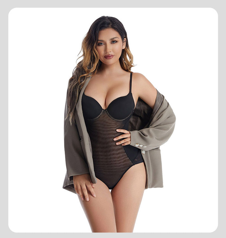 Bodysuit mit offener Rückseite aus Spitze