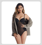 Bodysuit mit offener Rückseite aus Spitze