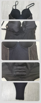 Mesh-Panel-Shapewear-Bodysuit