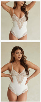 Spitzen-Panel formender Bodysuit