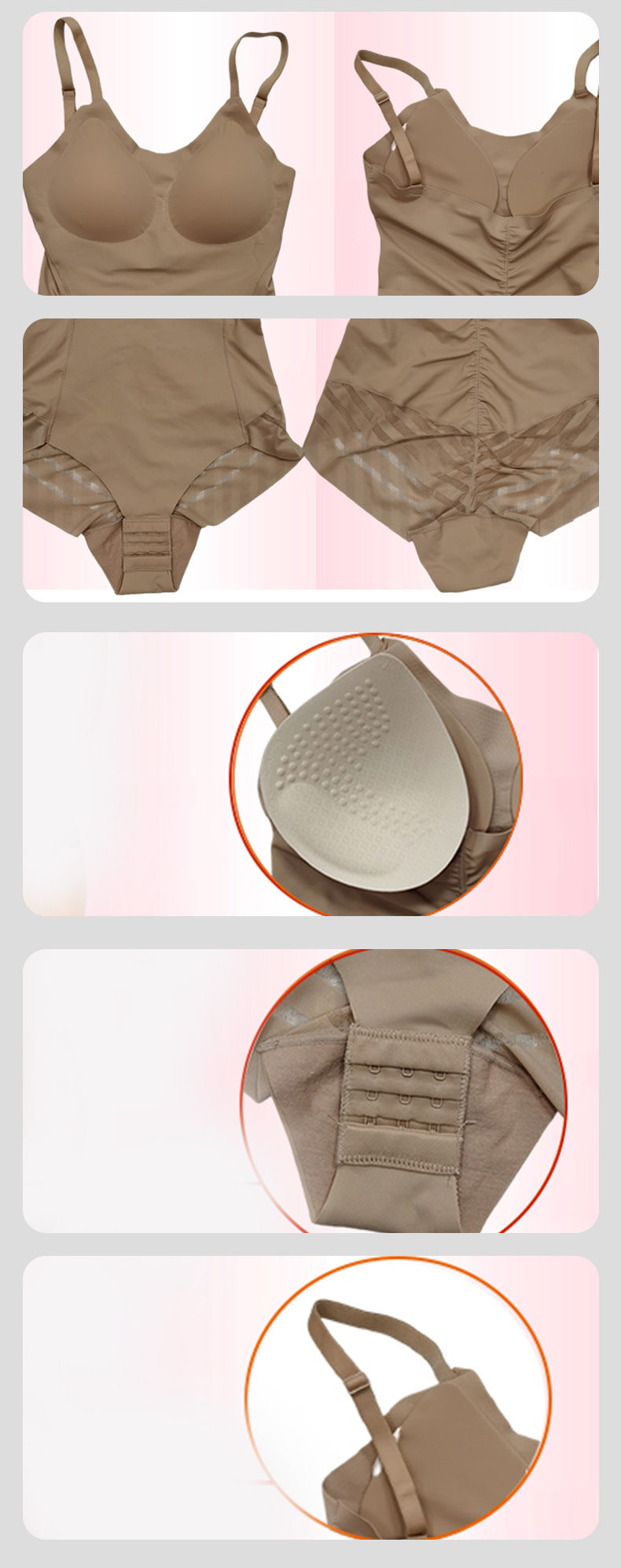 Nahtloser String-Shapewear-Bodysuit