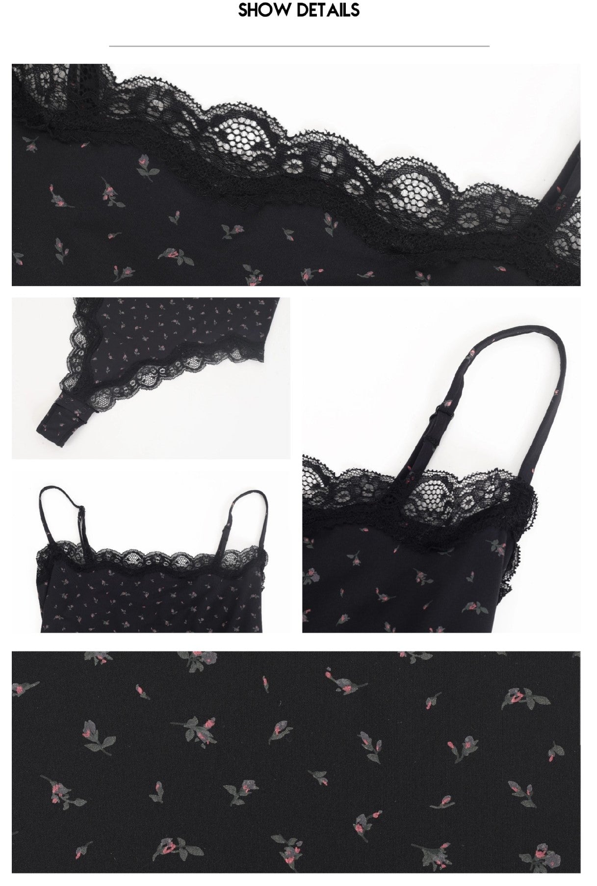 Spitzenbesetzter String-Bodysuit