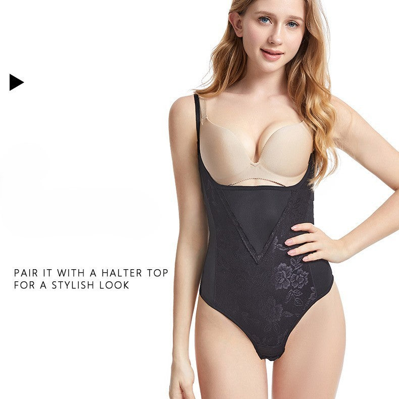Spitzen-Panel-Hüftkontroll-Bodysuit