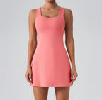 Sleeveless Athletic Shaping Mini Dress
