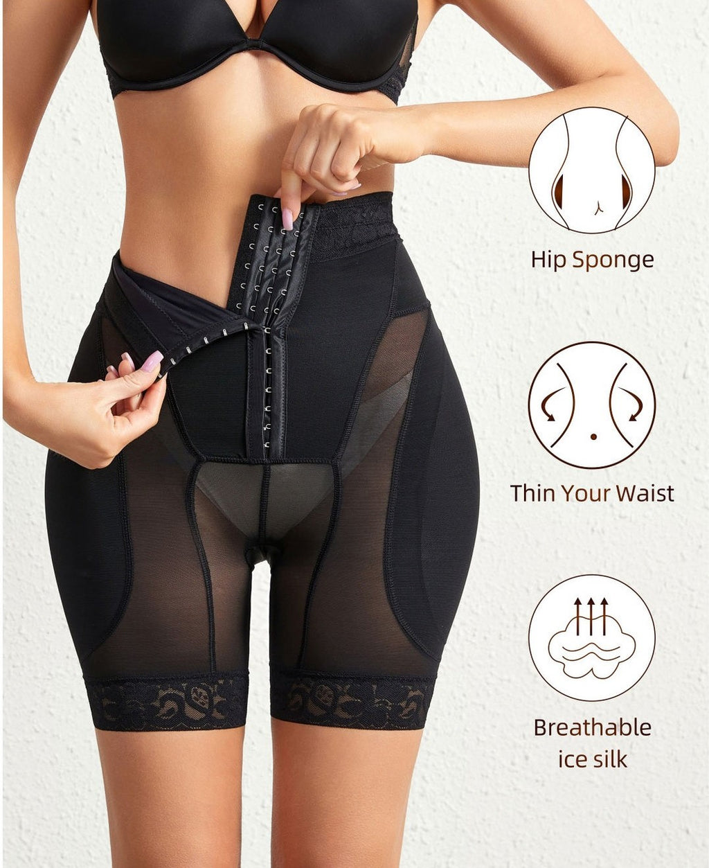 Shorty sculptant taille haute lissant les cuisses