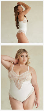 Spitzen-Panel formender Bodysuit