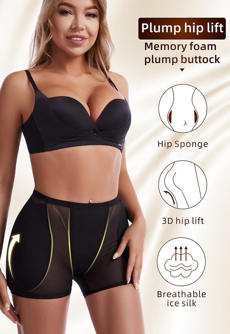High-Waist Mesh Butt-Lifting Shaping Shorts